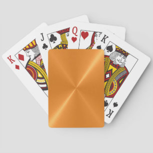 Cartes de Jeu Métalluriques cool en or inoxydable
