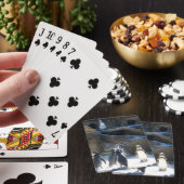 Cartes de jeu mignonnes de penquins de zoo (In Situ)