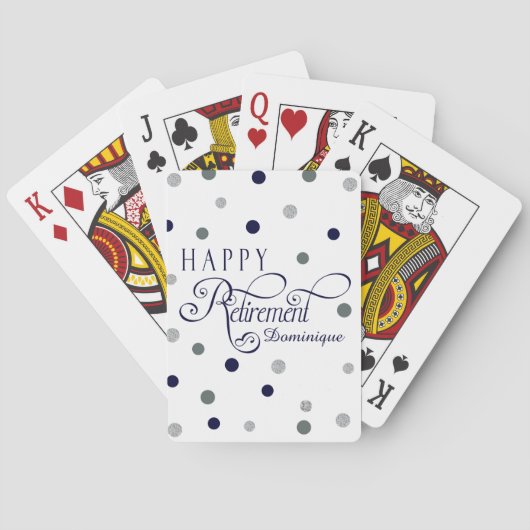 Cartes de jeu modernes de partie de retraite (dos)
