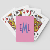 Cartes De Jeu Monogrammes Pour Les Joueurs De Pont (dos)