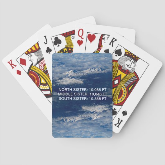 Cartes de Jeu Montagne Trois Soeurs (dos)