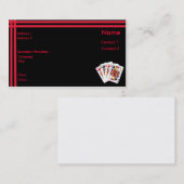 Cartes de jeu noires (Devant / Derrière)