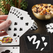 Cartes de jeu noires et blanches de logo de BMB (In Situ)
