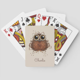 Cartes de jeu nommées faites sur commande de hibou