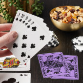 Cartes de jeu observées de crics des crêtes une de (In Situ)