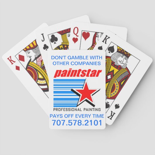 Cartes de jeu officielles Paintstar (dos)