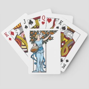 Cartes De Jeu Orange Maiden