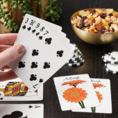 Cartes de jeu oranges personnalisées de (In Situ)