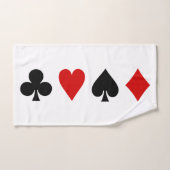 Cartes de jeu originales Diamond Club Heart Spade (Serviette à main)