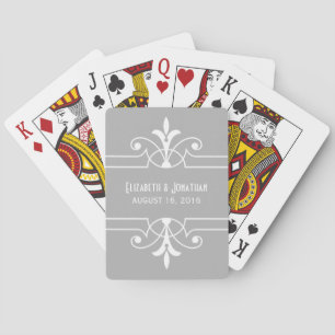 Cartes De Jeu Ornementales Gray Fancy