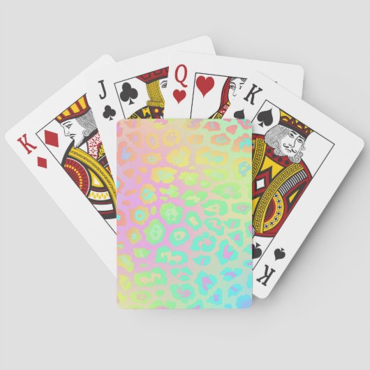 Cartes de jeu Pastel Leopard (dos)