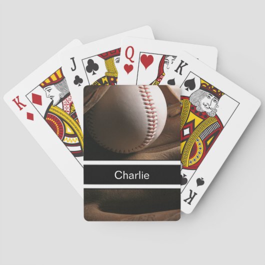 Cartes de jeu personnalisées de base-ball (dos)