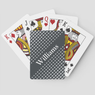 Cartes de jeu personnalisées de monogramme