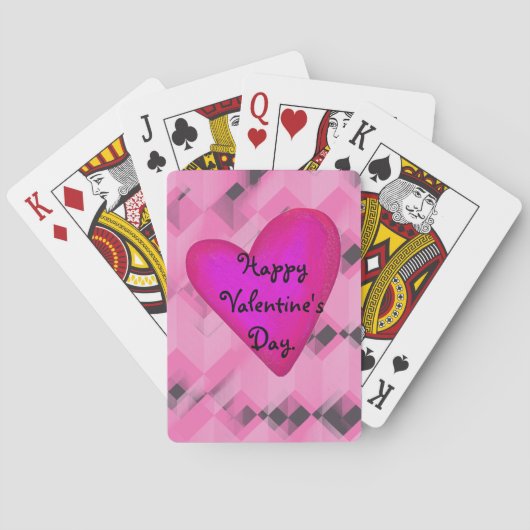 Cartes de jeu personnalisées de Saint-Valentin (dos)