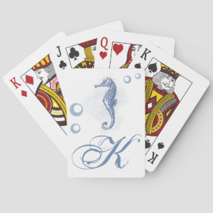 Cartes de jeu personnalisées Seahorse Ocean Beach