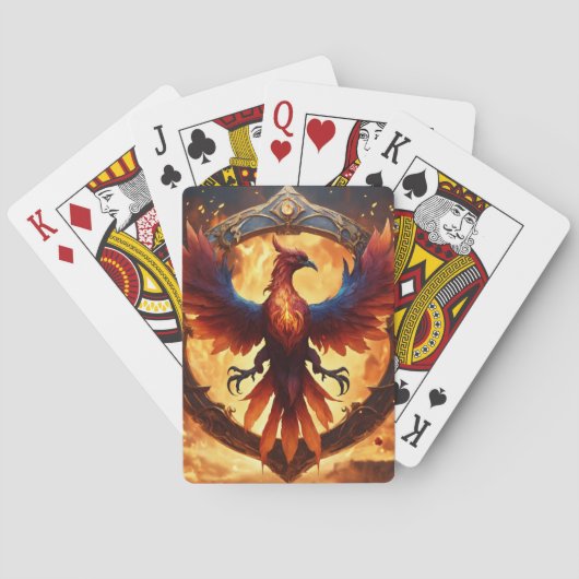 Cartes de jeu Phoenix Rising (dos)