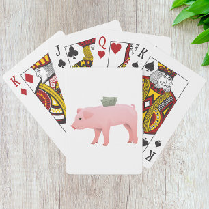 Cartes De Jeu Piggy Rose
