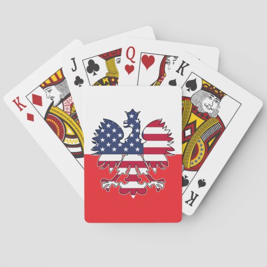 Cartes de jeu polonaises d'Eagle d'Américain (dos)