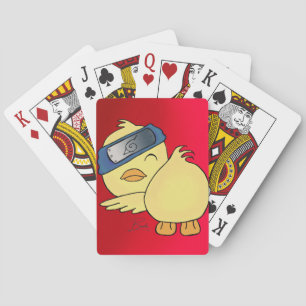 Cartes de jeu pour animaux Canards jaunes Joueur d