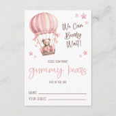 Cartes de jeu pour Baby Shower : Devinez combien d (Devant)