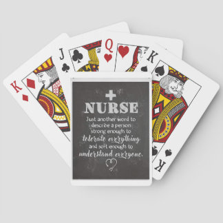 Cartes de jeu pour infirmières
