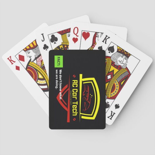 Cartes de jeu pour les technologies de la voiture (dos)