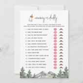 Cartes de jeu pour maman ou papa Baby shower de mo (Devant)