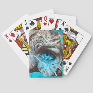 Cartes de jeu pour oeil bleu
