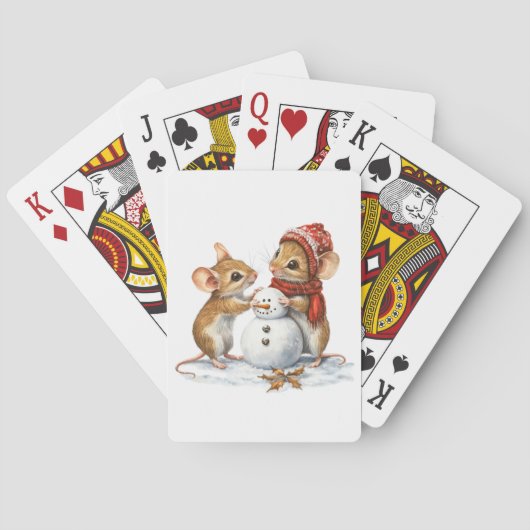 Cartes de jeu pour souris d'hiver (dos)