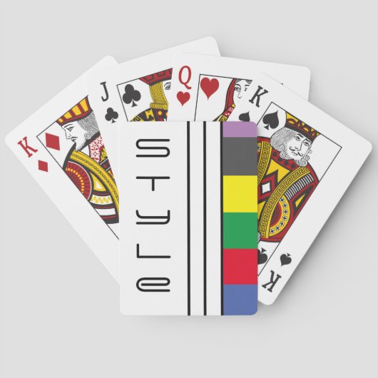 Cartes de jeu pour vélos (élégantes) (dos)