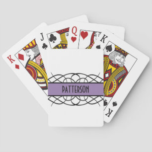 Cartes de jeu pourpre Déco