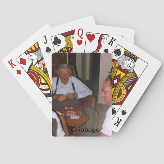 Cartes de jeu première génération de Cribbage (dos)