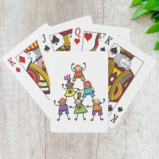 Cartes de jeu pyramidales pour enfants