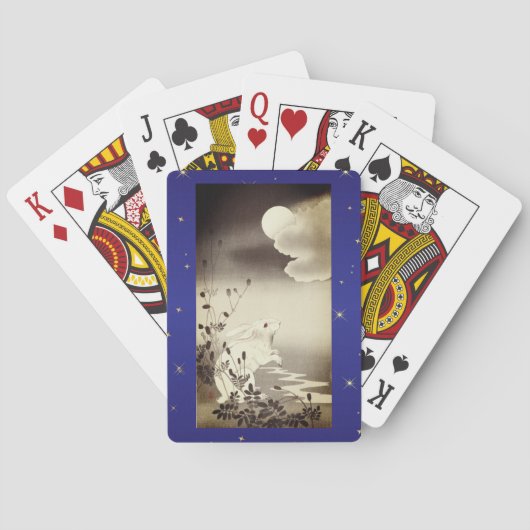 CARTES DE JEU RABBIT JAPONAIS ET LUNE (dos)