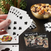 Cartes de jeu Recherchées de cowboy (In Situ)