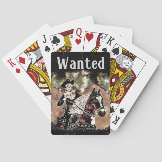 Cartes de jeu Recherchées de cowboy