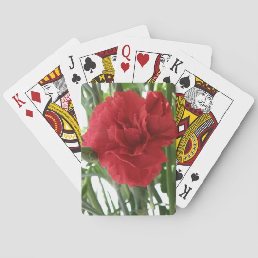 Cartes de jeu Red Carnation (dos)