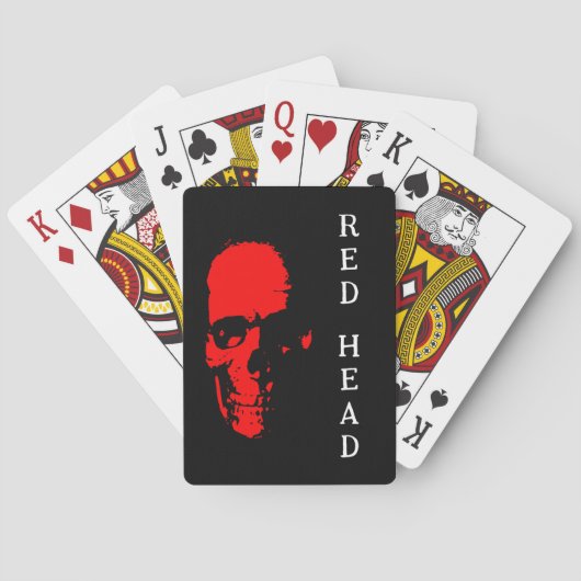 Cartes de jeu Red Head (dos)