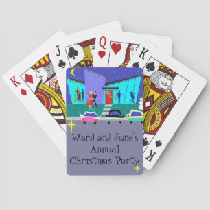 Cartes de jeu Retro Holiday Cartoon Party