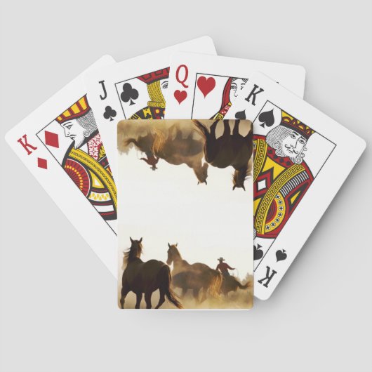 cartes de jeu roping de cowboy (dos)