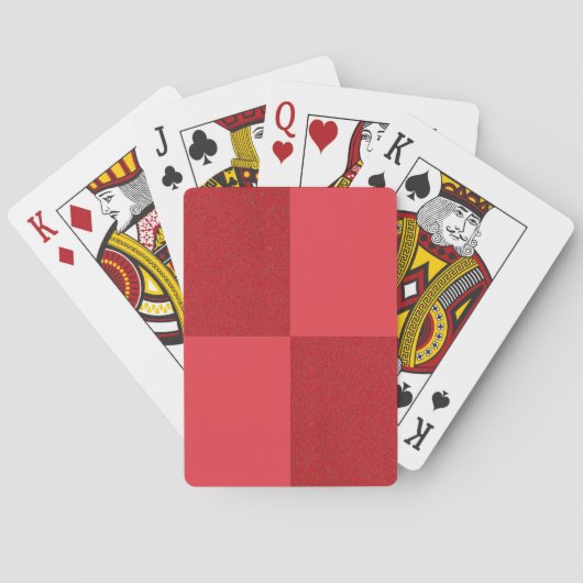 Cartes de jeu rouge tomate - Personnaliser (dos)