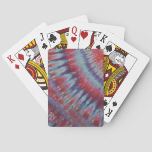 Cartes de jeu rouges de bicyclette de colorant de