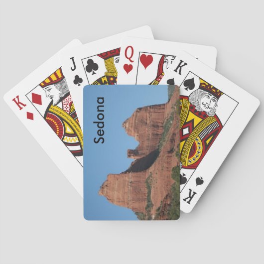 Cartes de jeu rouges de roches de Sedona (dos)