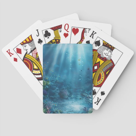Cartes de jeu Sea Life (dos)