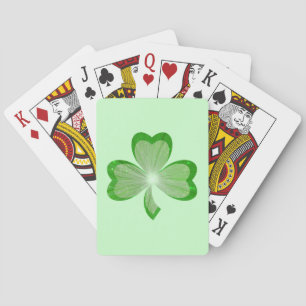 Cartes de jeu shamrock vert