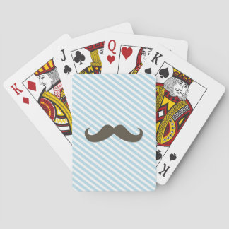 Cartes de jeu standard de visage de moustache