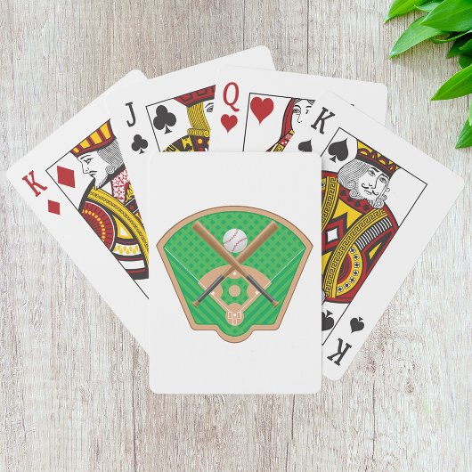 Cartes De Jeu Sur Le Terrain De Baseball