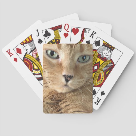 Cartes de jeu tigrées oranges (dos)
