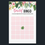 Cartes de jeu Tropical Fête des mariées Bingo<br><div class="desc">Cartes de jeu Tropical Fête des mariées Bingo</div>