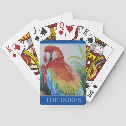 Cartes de jeu Tropical personnalisées (dos)